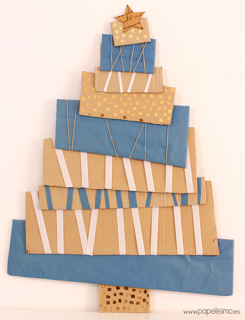 Por favor mira Omitido daño Árbol de Navidad de cartón y papel | Papelisimo